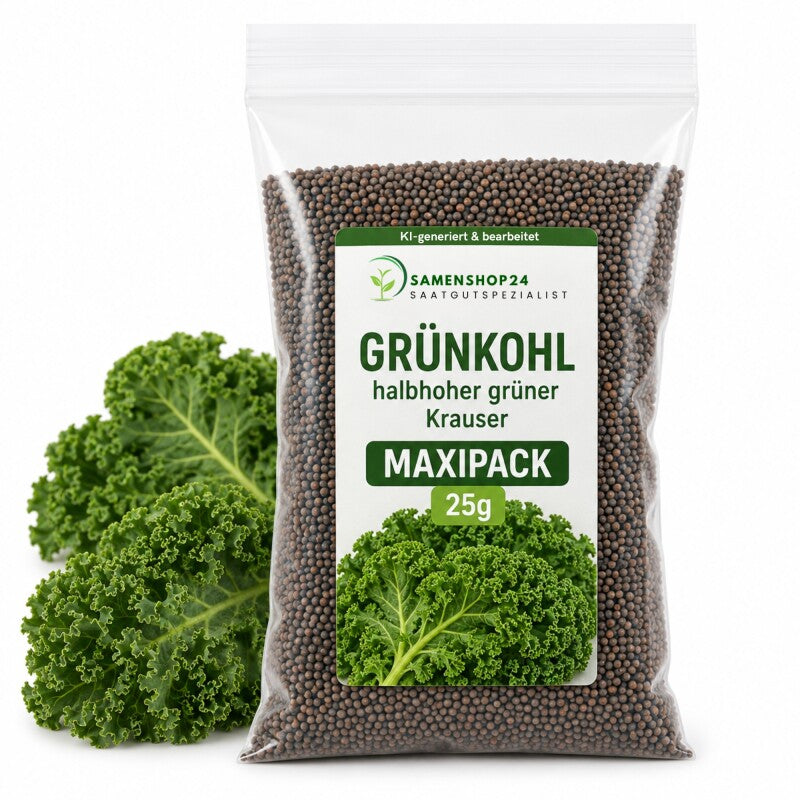 Grünkohl Halbhoher Grüner Krauser MAXIPACK 25g