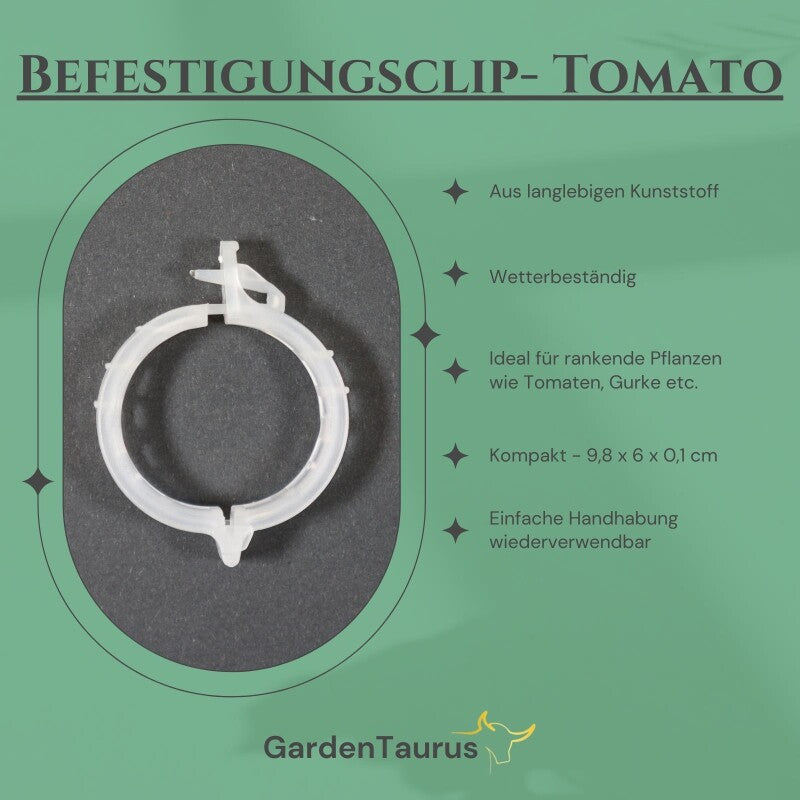 50 X Tomatenclip Klein Aus Kunststoff - Pflanzenclip