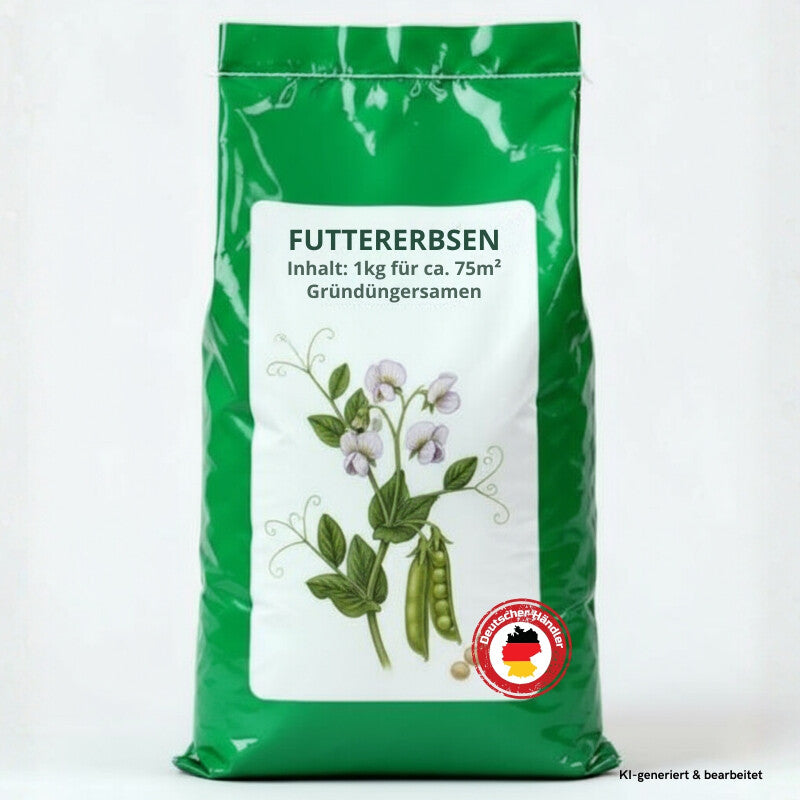 Samenshop24® Futtererbsen, Inhalt: 1kg Für 75m², Gründüngung & Futterpflanze