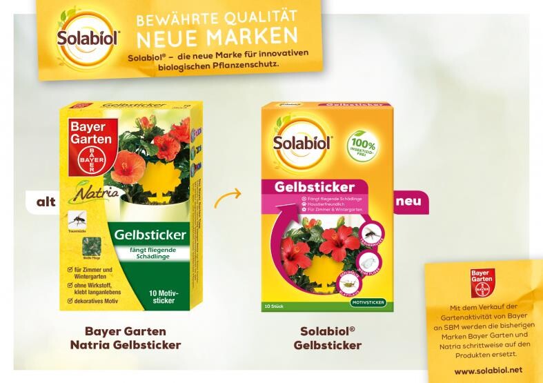 Solabiol Gelbsticker 10 Motiv-Sticker