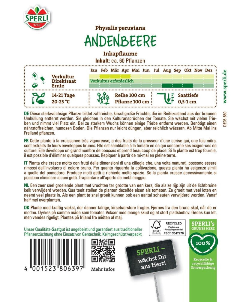  Andenbeere Inkapflaume, Stark Wüchsige Sorte Mit Außergewöhnlichem Geschmack