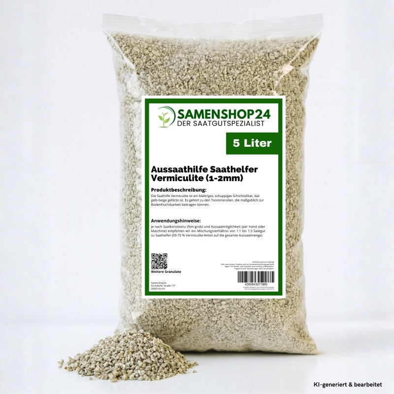  Samenshop24® Aussaathilfe / Saathelfer "Vermiculite" | Inhalt: 5 Liter | Körnung 1-2 Mm