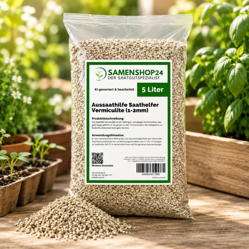  Samenshop24® Aussaathilfe / Saathelfer "Vermiculite" | Inhalt: 5 Liter | Körnung 1-2 Mm