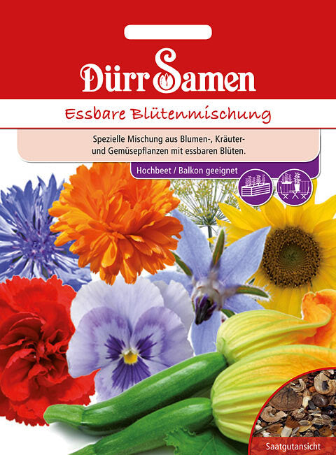  Blumenmischung "Essbare Blütenmischung", Neben Dem Blickfang Können Die Blüten Zum Verzehr Verwendet Werden