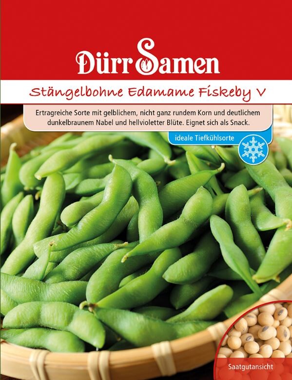  Stängelbohne Edamame Fiskeby V, Sehr Frühzeitige Und Ertragreiche Sorte, Verwendung Wie Frische Erbsen (grün) Oder Als Trockenbohne