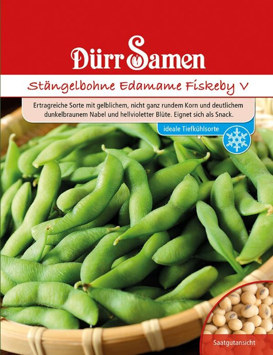  Stängelbohne Edamame Fiskeby V, Sehr Frühzeitige Und Ertragreiche Sorte, Verwendung Wie Frische Erbsen (grün) Oder Als Trockenbohne