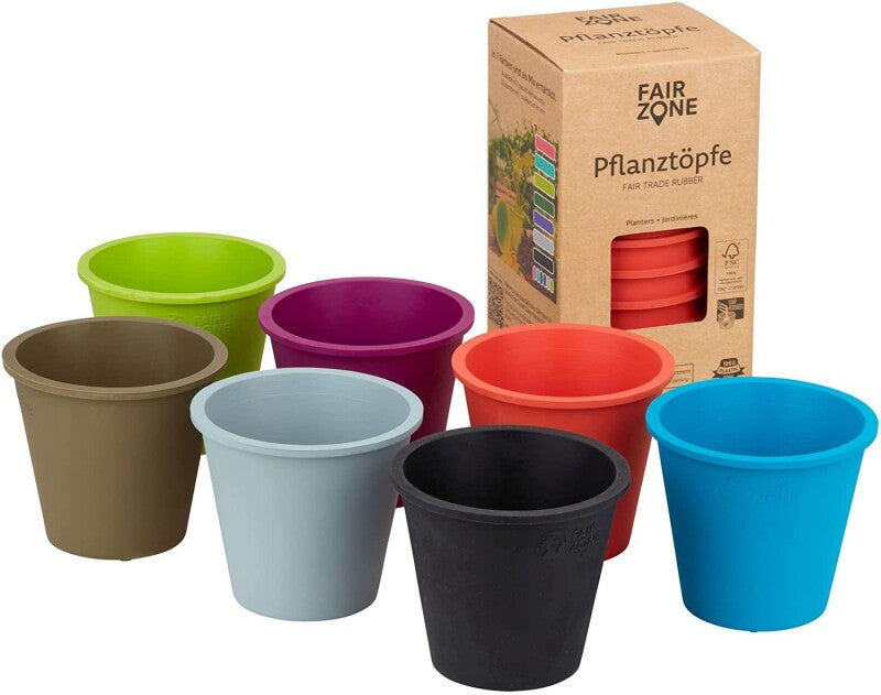  FAIR ZONE Pflanztopf Colour Mix 6er- FSC 100%