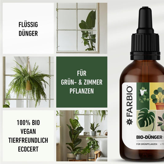  FARBIO® Bio-Dünger Für Zimmer Und Grünpflanzen, 100-500ml
