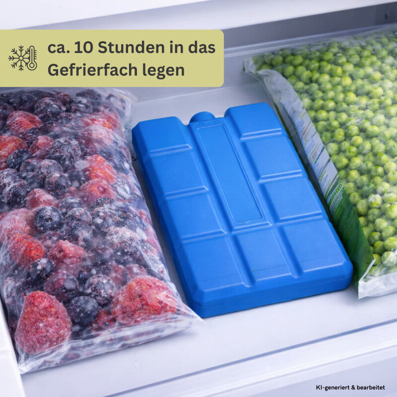  Kühlakku Blau | (200 G) | Schnell Gefrierend | Lange Kühldauer | Robust Und Langlebig | Auslaufsicher