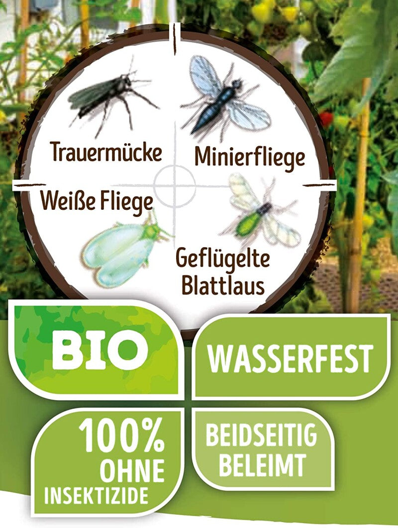  Naturen Gelbtafeln, Gegen Weiße Fliege, Minierfliege, Geflügelte Blattlaus, Etc. In Wintergarten U. Gewächshaus, 7 St.
