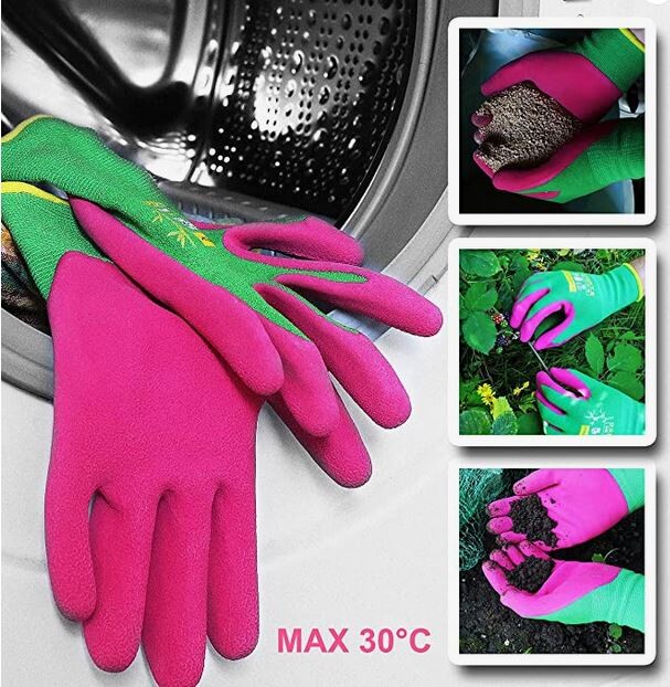  GRÜNTEK 2 Paar Gartenhandschuhe Aus Bambusfasern Drei Größen