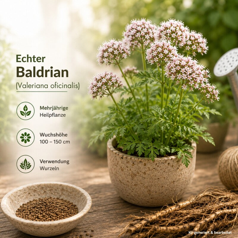  Echter Baldrian Valeriana Officinalis Traditionelle Heilpflanze