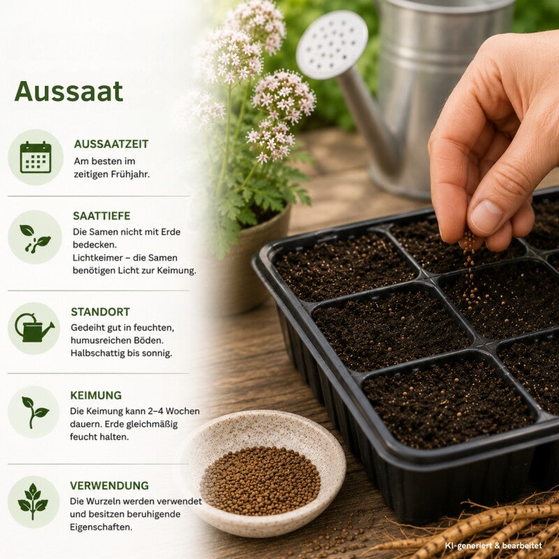  Echter Baldrian Valeriana Officinalis Traditionelle Heilpflanze