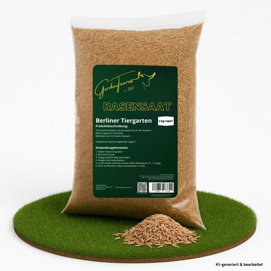  GardenTaurus® Rasenmischung `Berliner Tiergarten´Inhalt: 1kg Für 25 M²