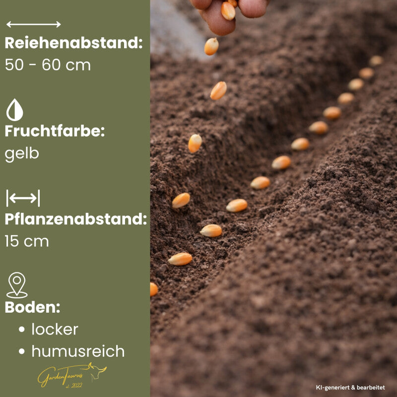  GardenTaurus®Zuckermais Golden Bantam Sehr Süß Frühreifende Sorte 50g - 1000g Packung