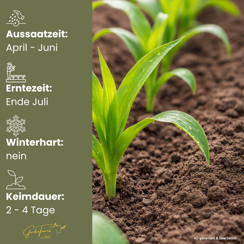  GardenTaurus®Zuckermais Golden Bantam Sehr Süß Frühreifende Sorte 50g - 1000g Packung