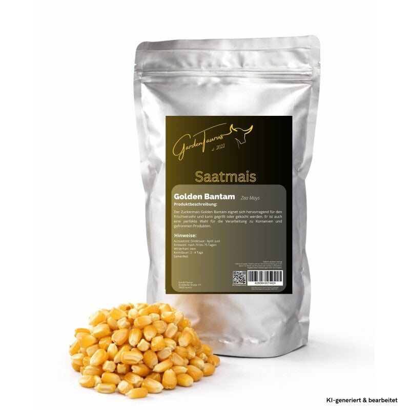  GardenTaurus®Zuckermais Golden Bantam Sehr Süß Frühreifende Sorte 50g - 1000g Packung