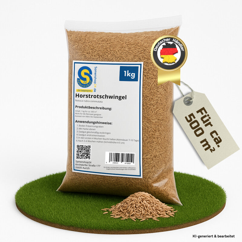  Samenshop24® Horstrotschwingel Festuca Rubra Commutata 1kg