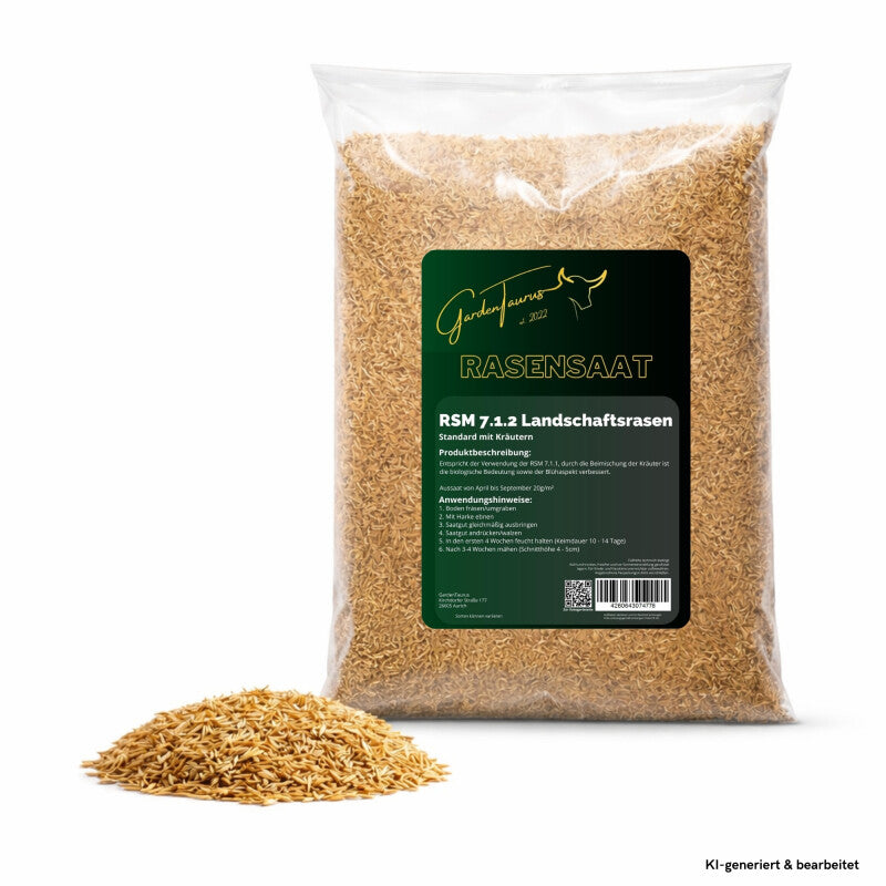  GardenTaurus RSM-Rasensamen 7.1.2 Landschaftsrasen Mit Kräutern 2,5kg