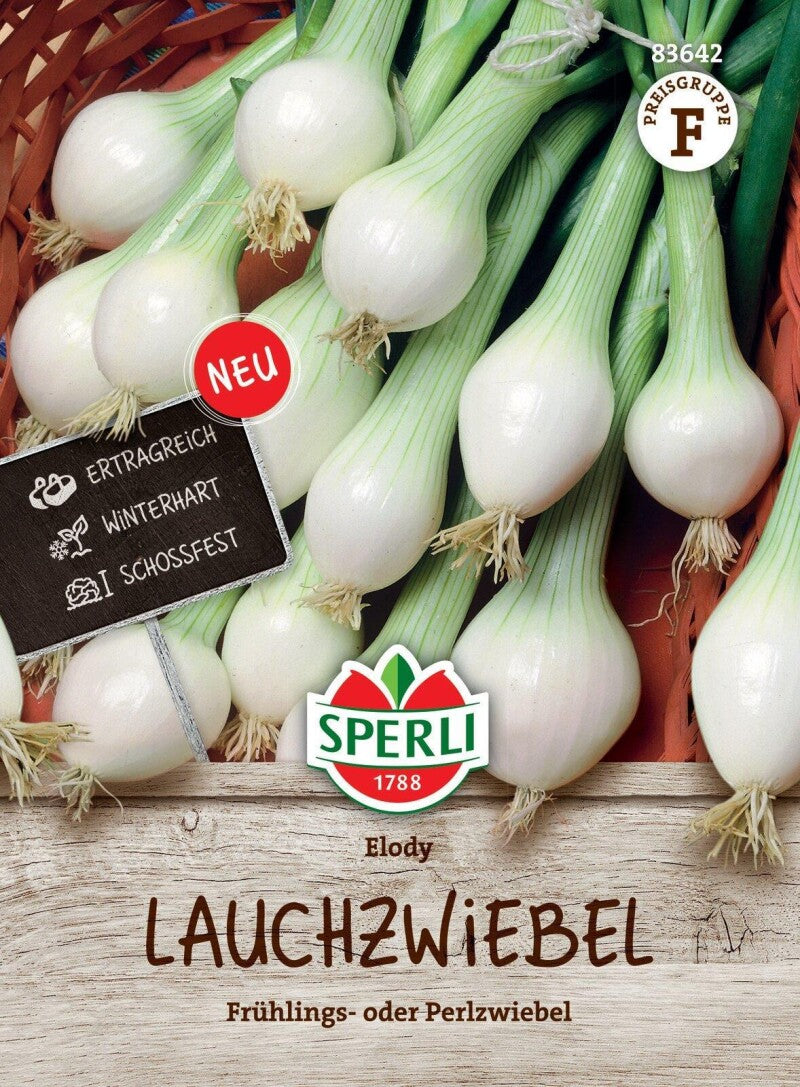  Lauchzwiebel Elody (Frühlingszwiebel/ Perlzwiebel), Ertragreiche Und Schossfeste Sorte, Winterhart