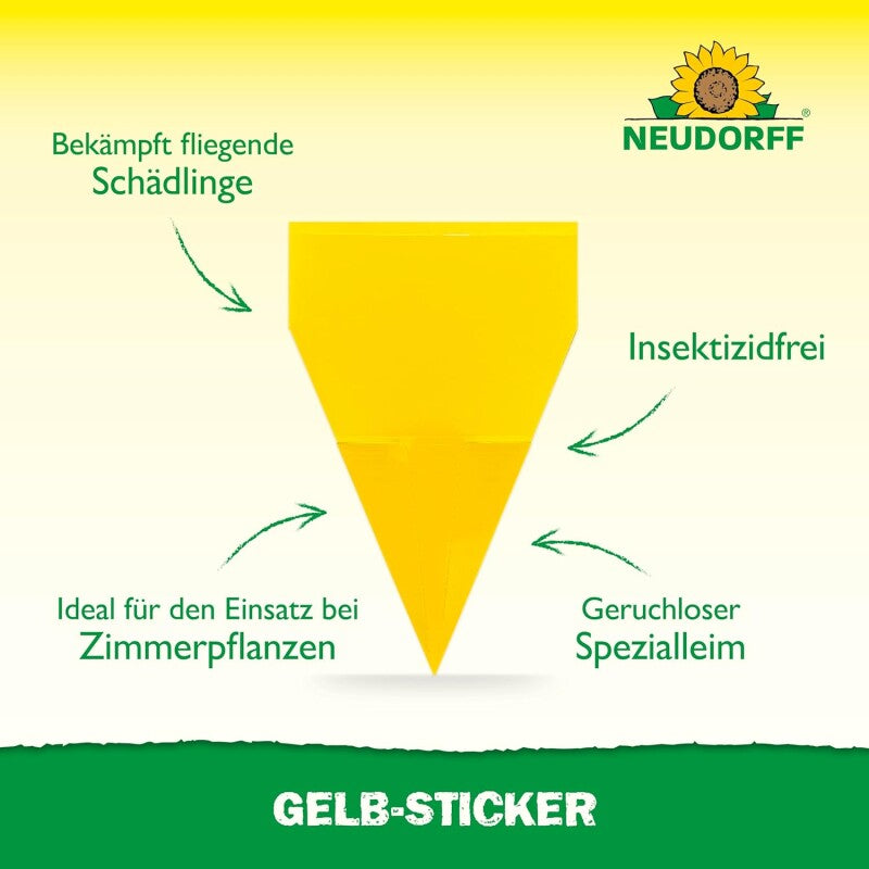  Neudorff Gelbsticker (10 Stück), Zur Bekämpfung Fliegender Schädlinge