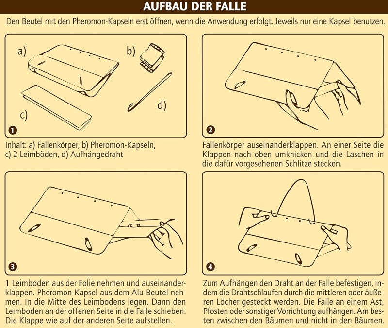  Naturen Obstmaden-Falle Gegen Apfelwickler An Äpfeln, Birnen Und Walnüssen (Obstmade), 1 Set