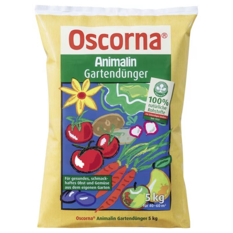  Oscorna Animalin Gartendünger | 5 Kg Für 40-60 M² | Seit Jahrzehnten Bewährt