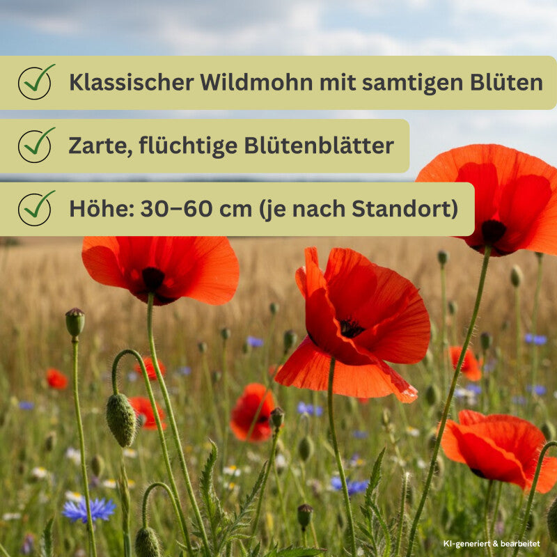  Papaver Rhoeas Klatschmohn Wildform 10g