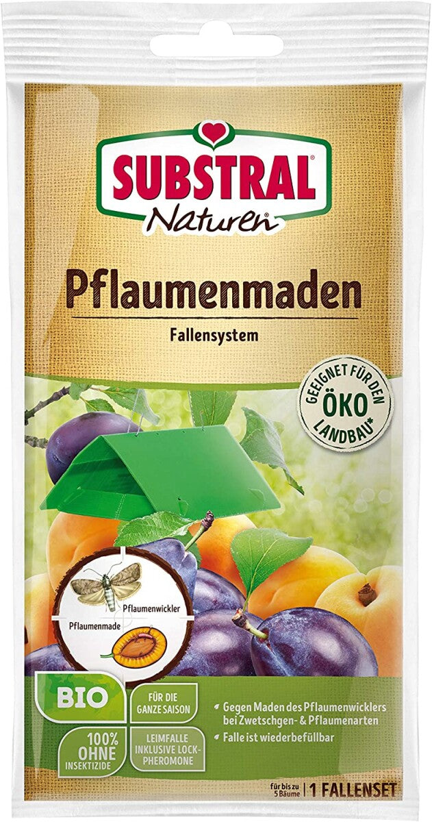  Naturen Pflaumenmaden-Falle, 1 Set Für Insektizidfreies Fallensystem Für Pflaumenwickler