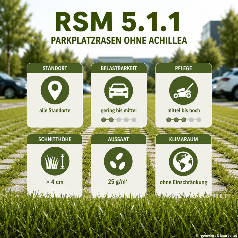  RSM-Rasensamen 5.1.1 Parkplatzrasen Ohne Achillea 10kg