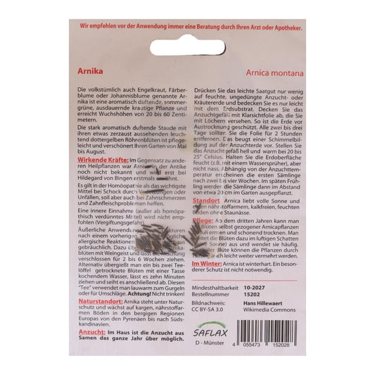  Echte Arnica Heilpflanzen Saatgut - 40 Samen - Arnica Montana