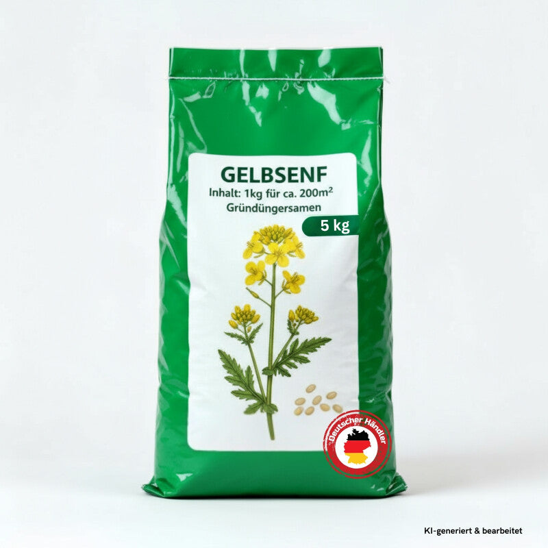  Samenshop24® Gelbsenf, Bodenkur & Gründünger, Premium Saatgut