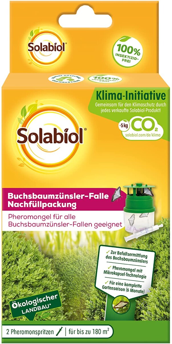  Solabiol Buchsbaumzünsler-Falle Nachfüllpackung, 2 Stück