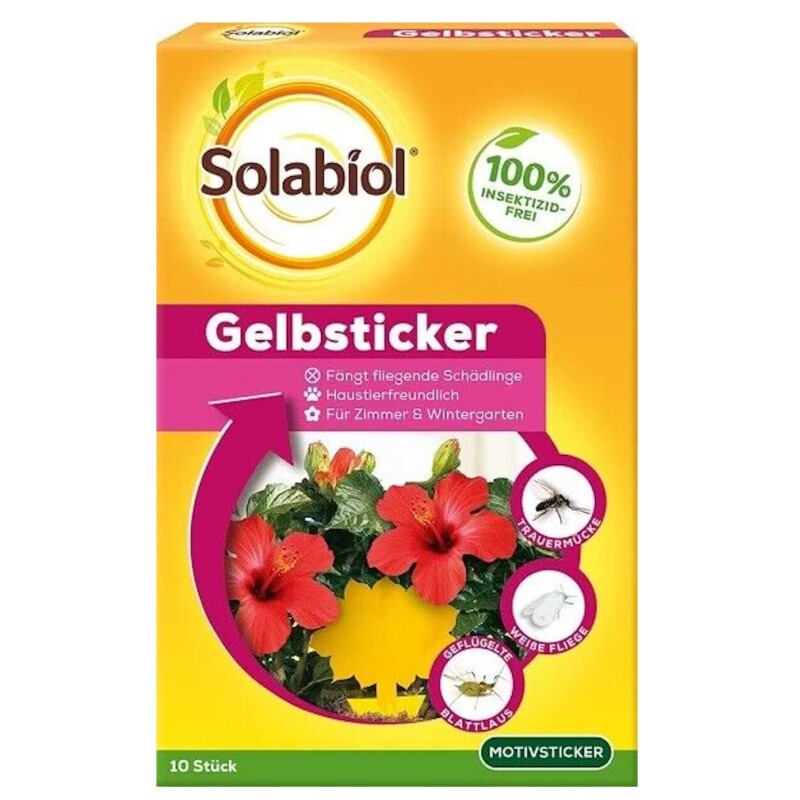  Solabiol Gelbsticker 10 Motiv-Sticker