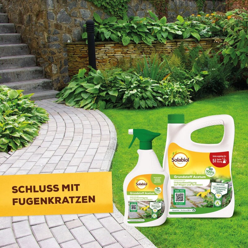  Solabiol Grundstoff Acetum, Für Die Beseitigung Von Unkraut Auf Wegen, Plätzen Und Terrassen