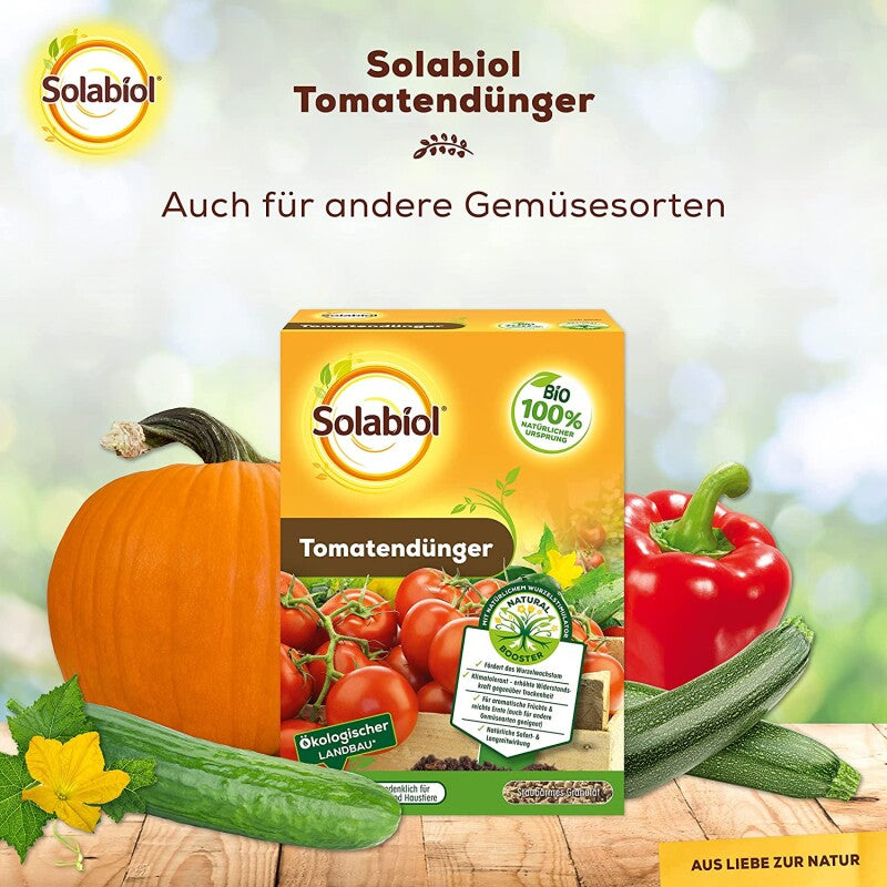  Solabiol Tomatendünger Mit Wurzelstimulator Und Natürlicher Sofort- Und Langzeitwirkung, 0,75 Kg Beutel
