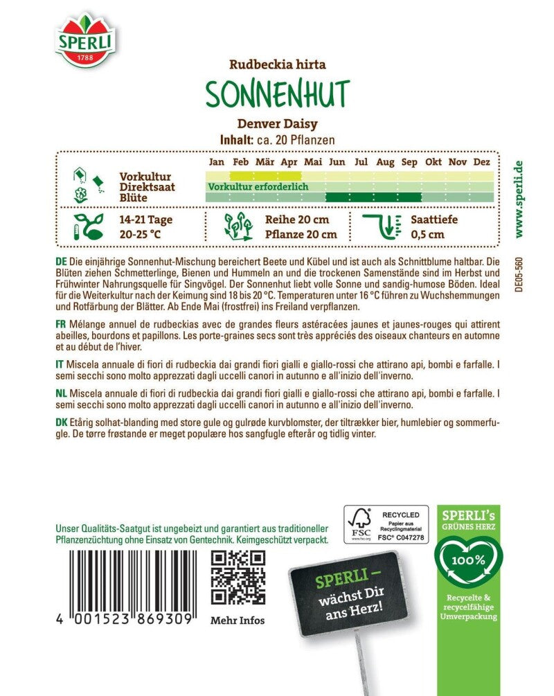  Sonnenhut Denver Daisy, Nahrungsquelle Für Nützinge, Gute Schnittblume