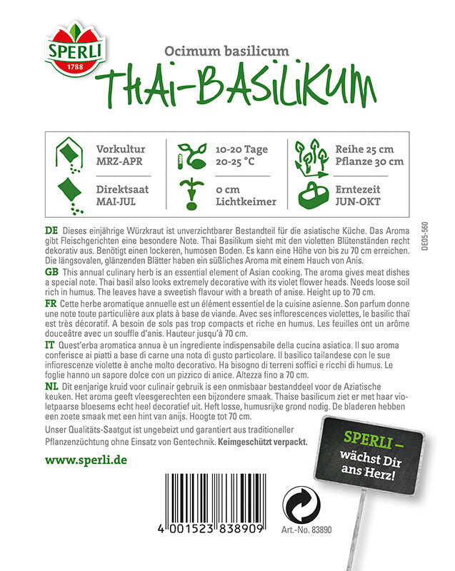  Basilikum Thai-Basilikum
