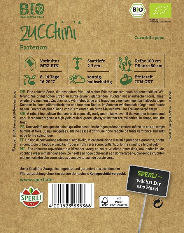  BIO Zucchini