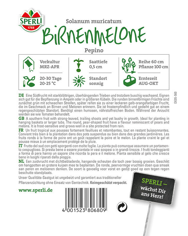  Birnenmelone Pepino