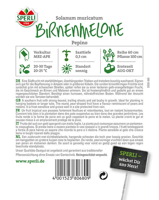  Birnenmelone Pepino