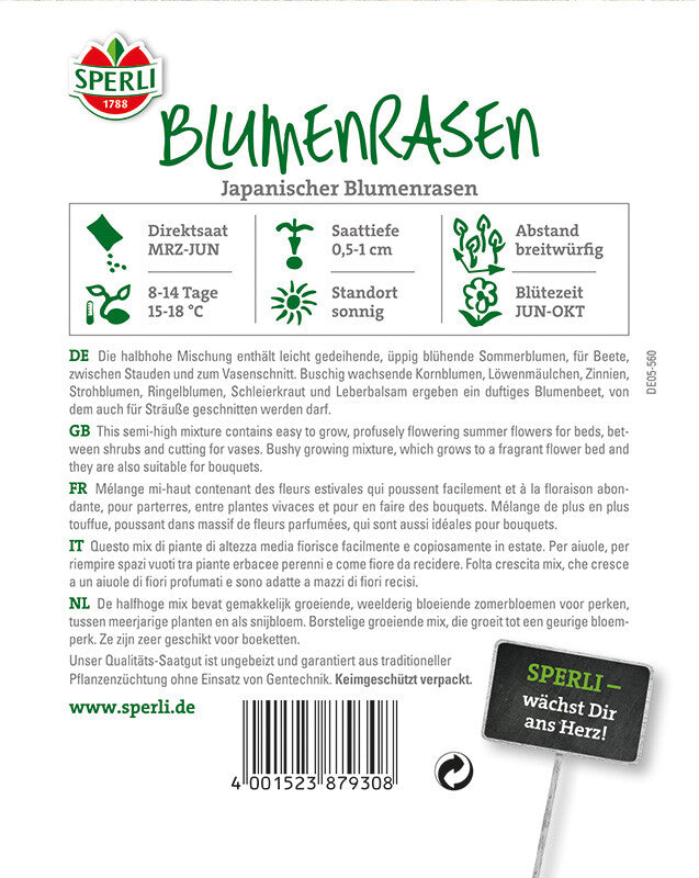  Blumenmischung Japanischer Blumenrasen