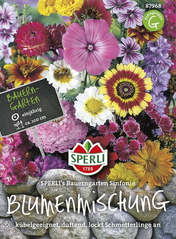  Blumensamen-Mischung SPERLI's Bauerngarten Sinfonie, Bieten Nützlingen Wertvolle Nahrung