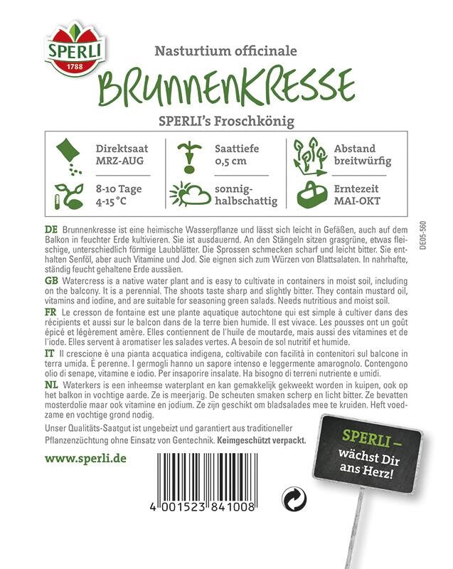  Brunnenkresse Froschkönig