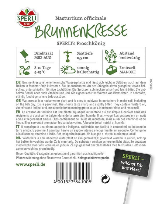  Brunnenkresse Froschkönig