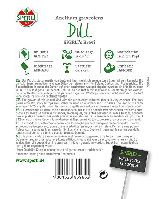  Dill Brevi, 5 Saatscheiben