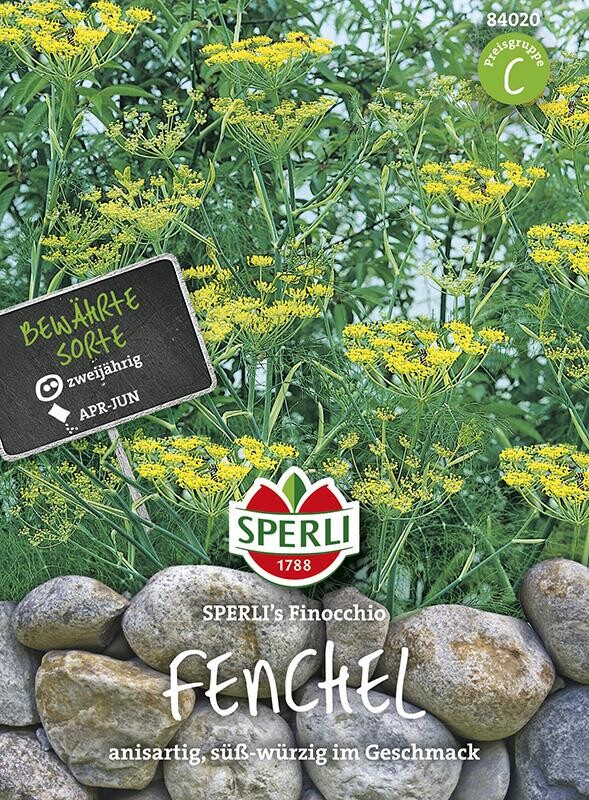  Fenchel SPERLING`s Finocchio, Zweijährige Gewürz Und Heilpflanze, Süß-würziger Geschmack (anisartig)