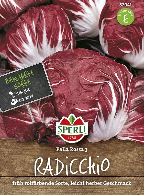  Radicchio Palla Rossa 3, Bestens Für Die Spätherbst- Und Winterernte Geeignet