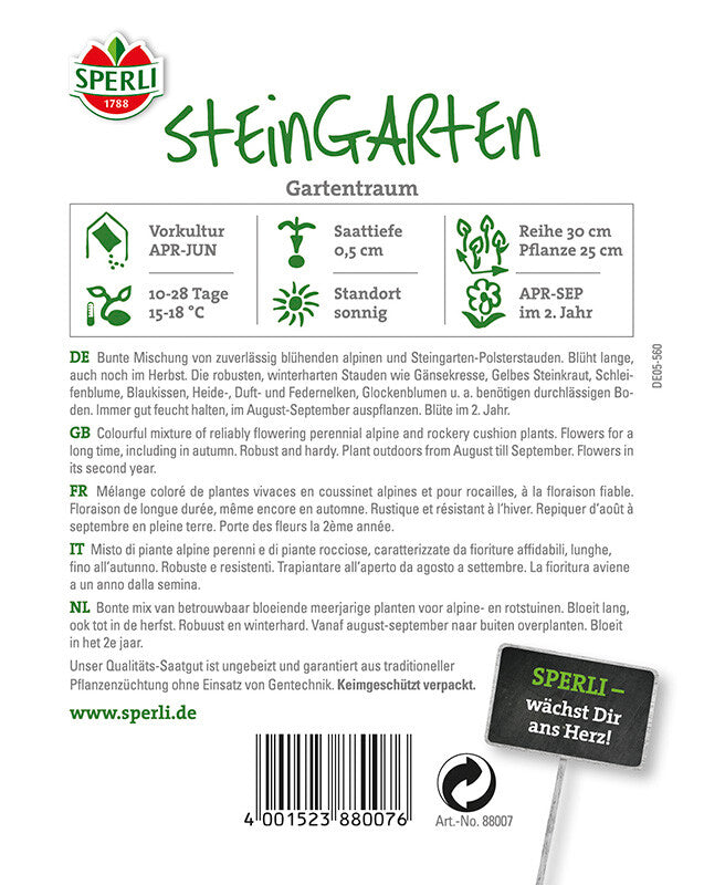  Steingarten Gartentraum, Enthält Mehrjährige Polsterstauden Für Sonnig Beete Oder Steingärten