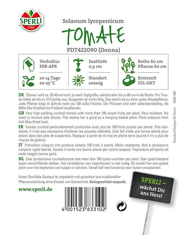  Tomate Donna F1 (Topftomate)